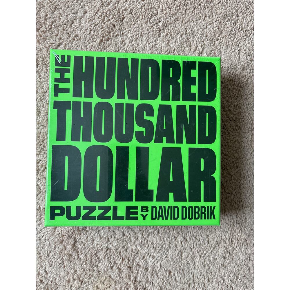 The Hundred Thousand Dollar Puzzle by David Dobrik NWT